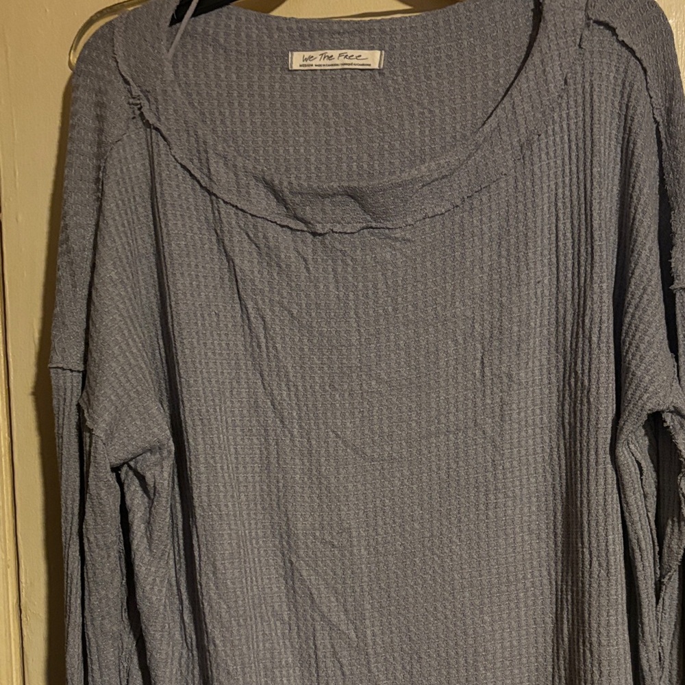 Gray Women's Thermal Free People Tunic/top